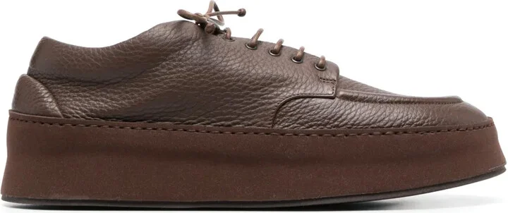 Lace-Up Leather Derby Shoes