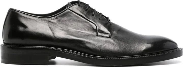 Lace-Up Leather Derby Shoes