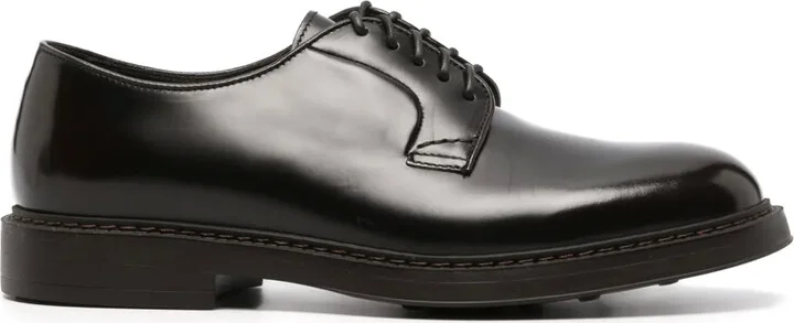 Lace-Up Leather Derby Shoes