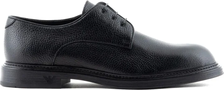 Lace-Up Leather Derby Shoes