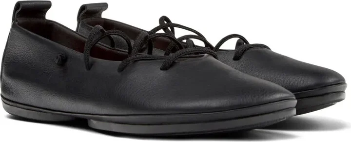 Lace-Up Leather Flats - Image 2