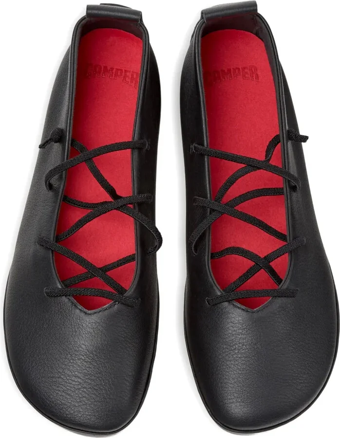 Lace-Up Leather Flats - Image 3