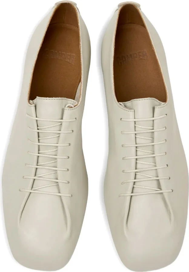 Lace-Up Leather Flats - Image 4