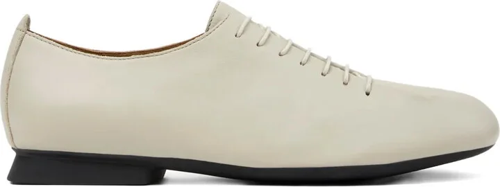 Lace-Up Leather Flats