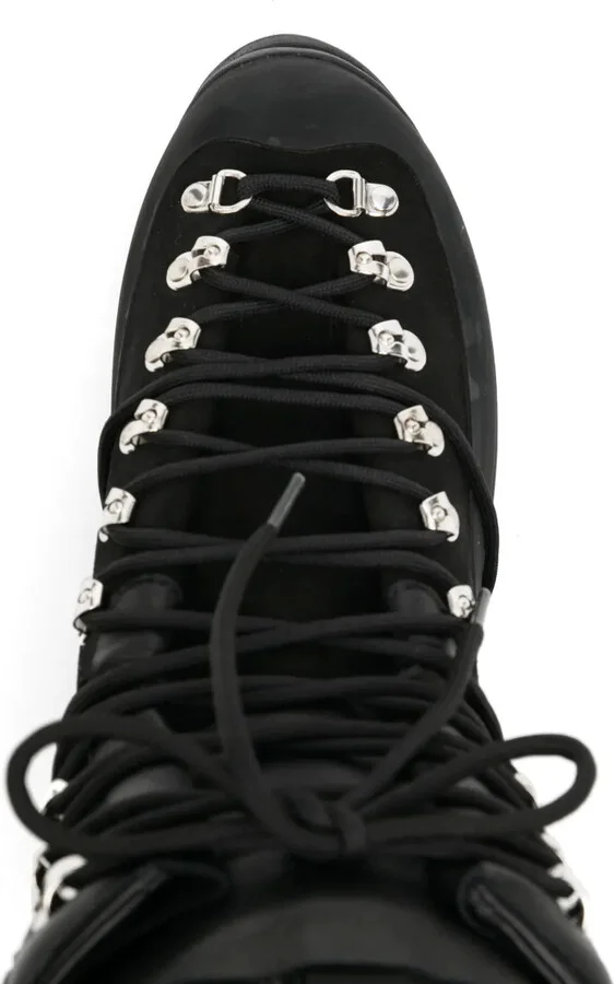 Lace-Up Leather Hiking Boots - Image 4