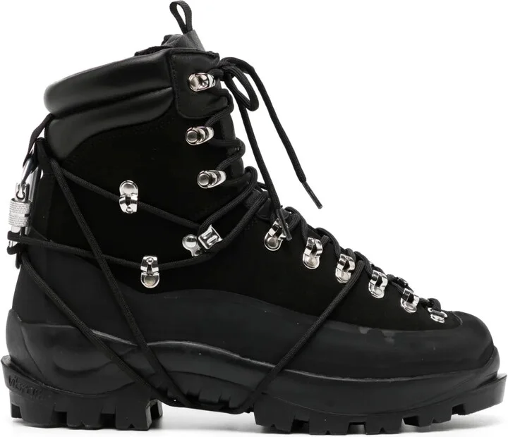 Lace-Up Leather Hiking Boots