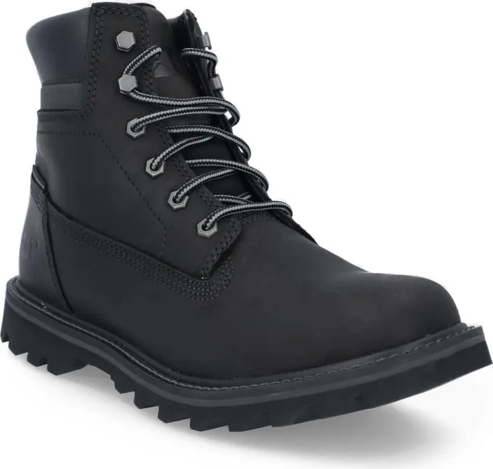 Lace-Up Leather Hiking Boots