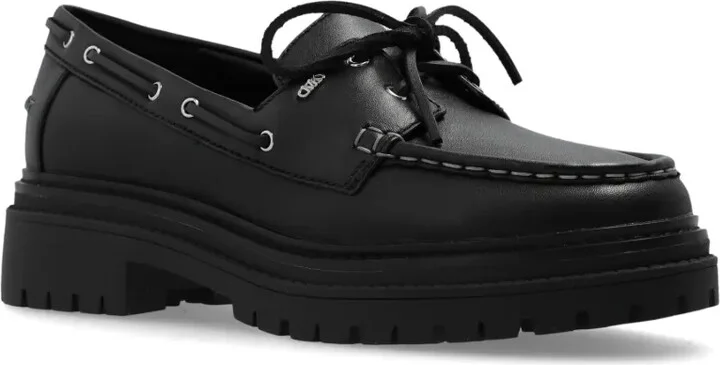Lace-Up Leather Loafers - Image 4