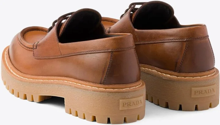 Lace-Up Leather Loafers - Image 2