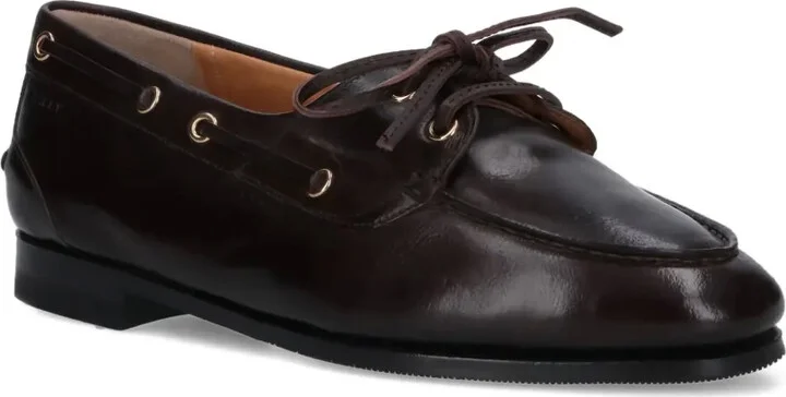 Lace-Up Leather Loafers - Image 2