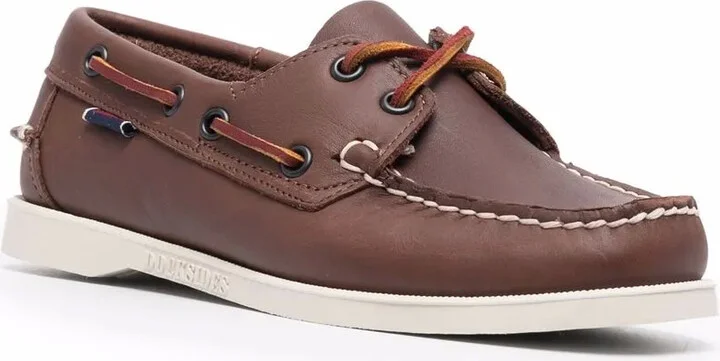 Lace-Up Leather Loafers - Image 2