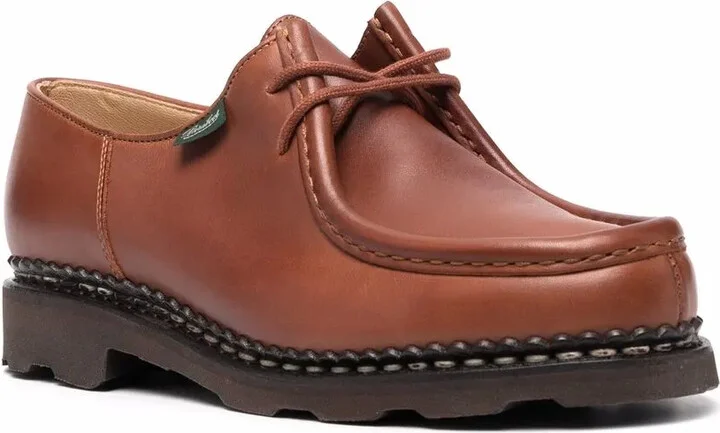 Lace-Up Leather Loafers - Image 2