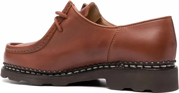 Lace-Up Leather Loafers - Image 3