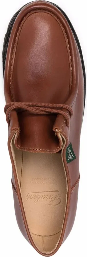 Lace-Up Leather Loafers - Image 4