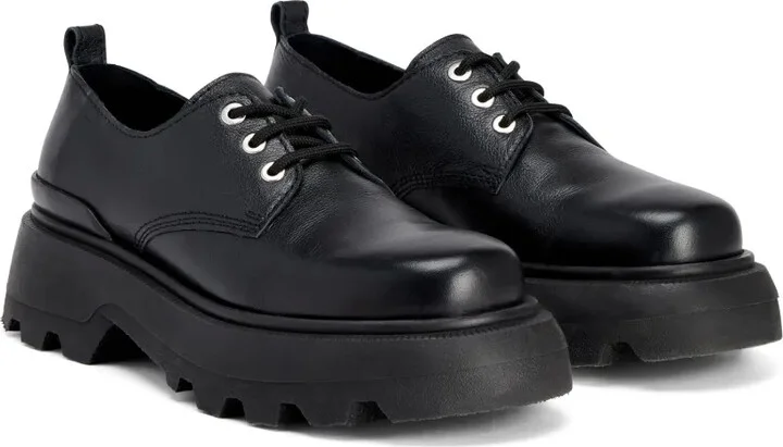 Lace-Up Leather Loafers - Image 2