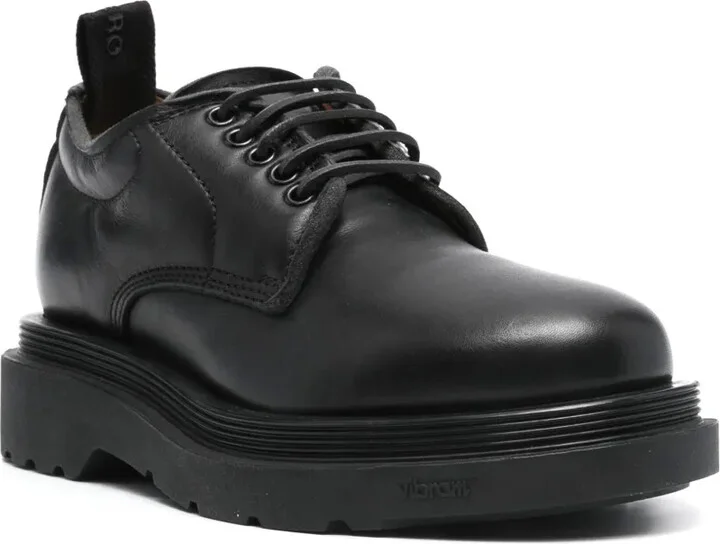 Lace-Up Leather Loafers - Image 2