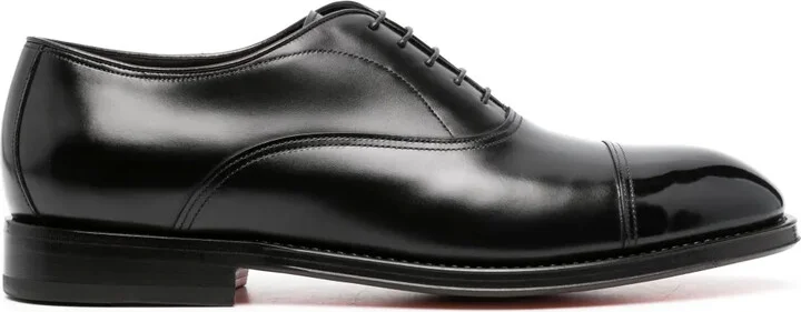 Lace-Up Leather Loafers
