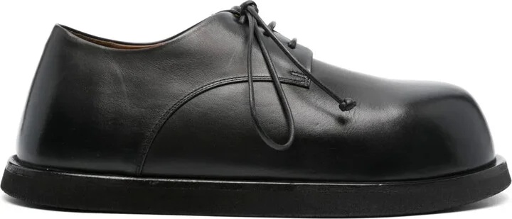 Lace-Up Leather Loafers