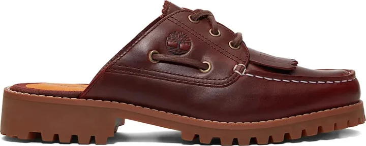 Lace-Up Leather Mules