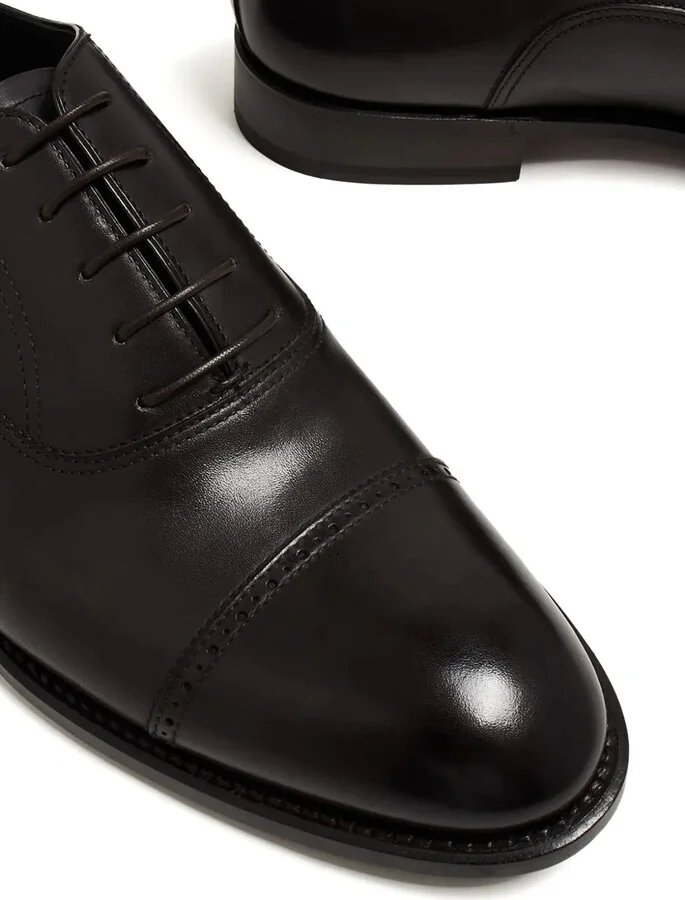 lace-up leather Oxford shoes - Image 2
