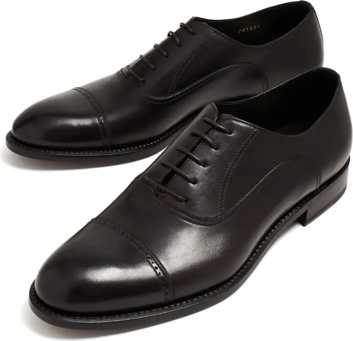lace-up leather Oxford shoes - Image 4