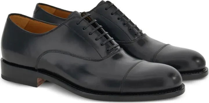 Lace-Up Leather Oxford Shoes - Image 2