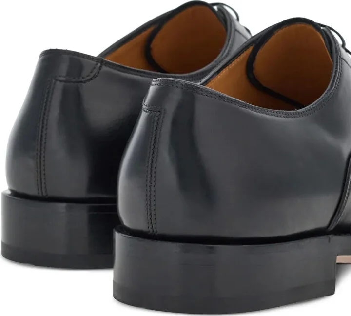 Lace-Up Leather Oxford Shoes - Image 3