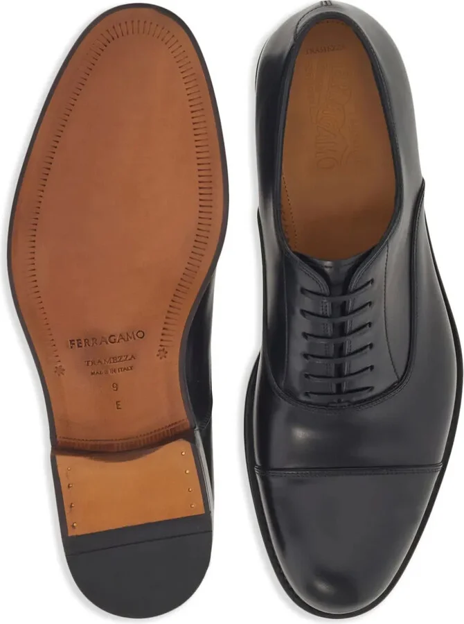 Lace-Up Leather Oxford Shoes - Image 5