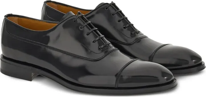 Lace-Up Leather Oxford Shoes - Image 2