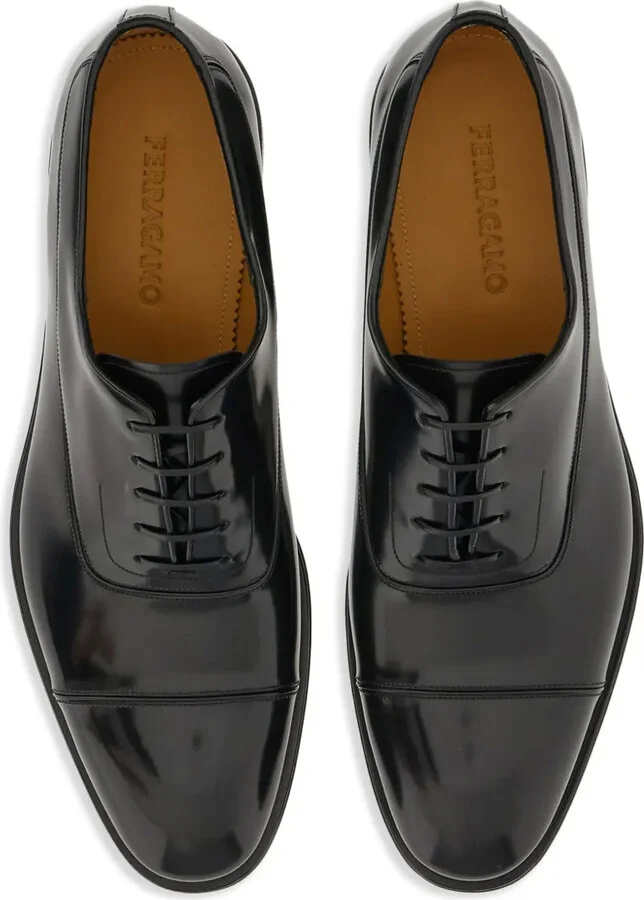 Lace-Up Leather Oxford Shoes - Image 4