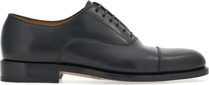 Lace-Up Leather Oxford Shoes