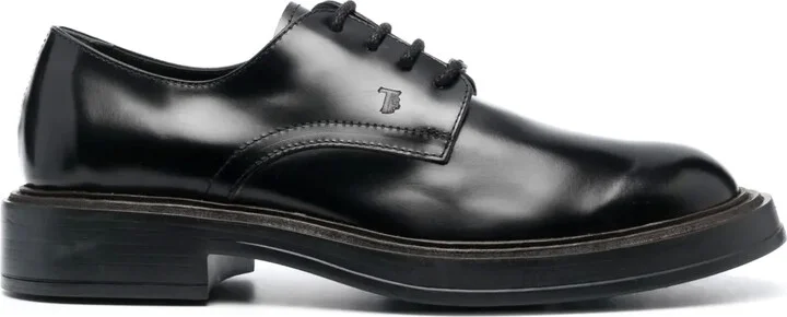 Lace-Up Leather Oxford Shoes