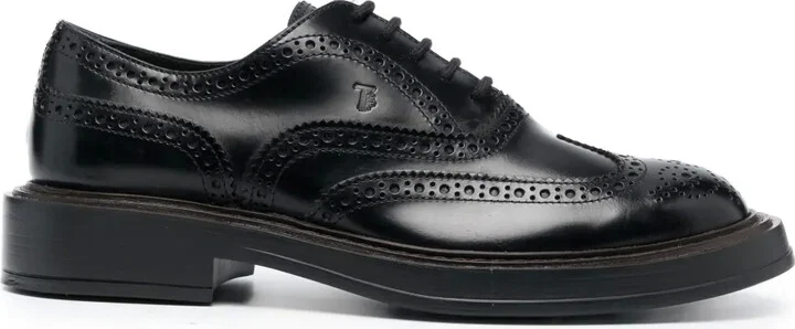 Lace-Up Leather Oxford Shoes