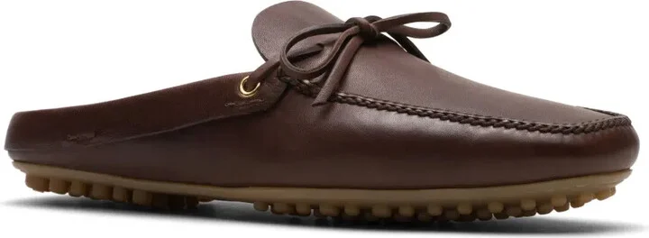 Lace-Up Leather Slippers - Image 2