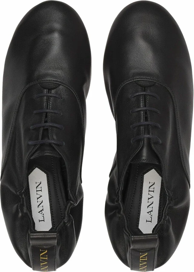 Lace-Up Leather Slippers - Image 3