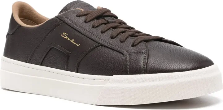 Lace-Up Leather Sneakers - Image 2