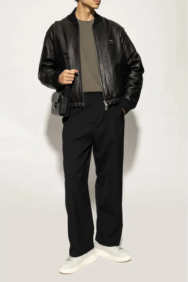 Lace-Up Leather Sneakers - Image 3