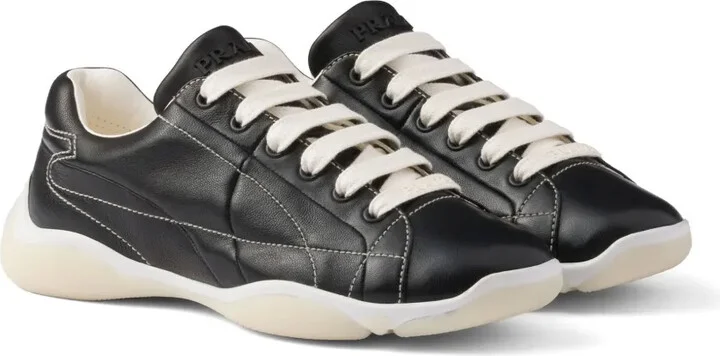Lace-Up Leather Sneakers - Image 2