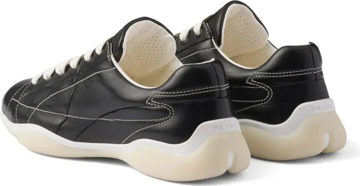 Lace-Up Leather Sneakers - Image 3