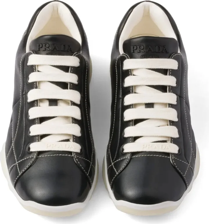 Lace-Up Leather Sneakers - Image 4