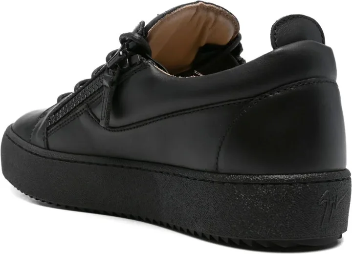 Lace-Up Leather Sneakers - Image 3