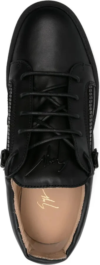 Lace-Up Leather Sneakers - Image 4