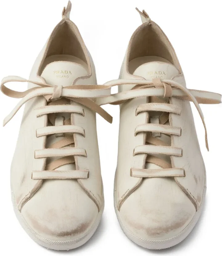 Lace-Up Leather Sneakers - Image 3