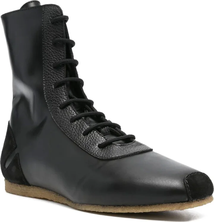 Lace-Up Leather Sneakers - Image 2