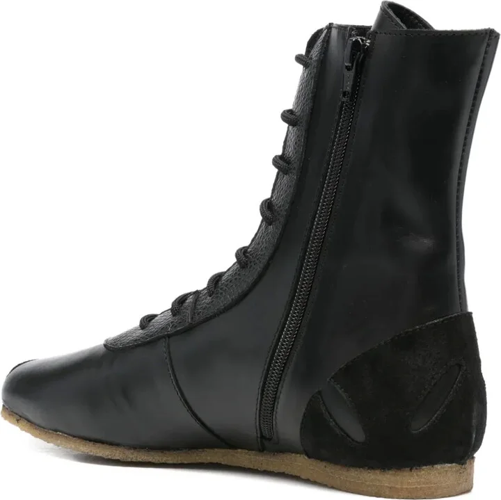 Lace-Up Leather Sneakers - Image 3