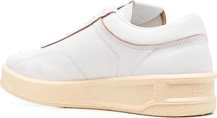 Lace-Up Leather Sneakers - Image 3