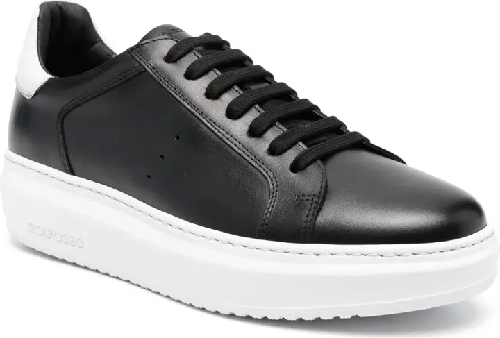 Lace-Up Leather Sneakers - Image 2