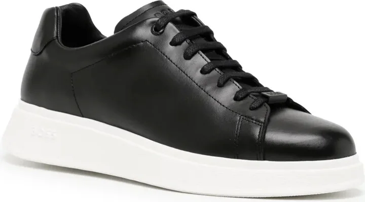 Lace-Up Leather Sneakers - Image 2