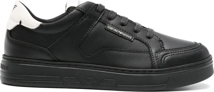 Lace-Up Leather Sneakers