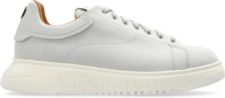 Lace-Up Leather Sneakers